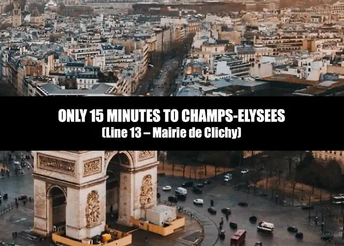 Suite L\'Eclipse Paris, Logement Avec Jacuzzi, A 10 Minutes Des Champs Elysees